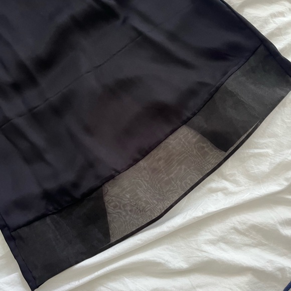 [COS] organza paneled long sleeve midi dress - Picture 6 of 7